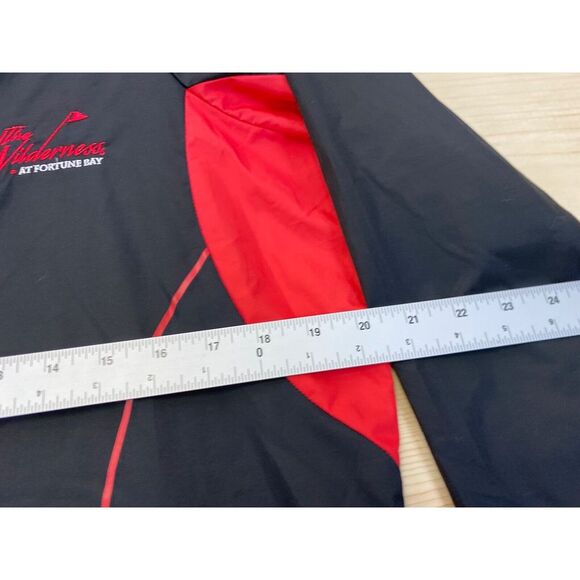 Antigua Jacket Womens Large Black Zip Windbreaker Golf Wilderness Fortune Bay - Picture 8 of 15